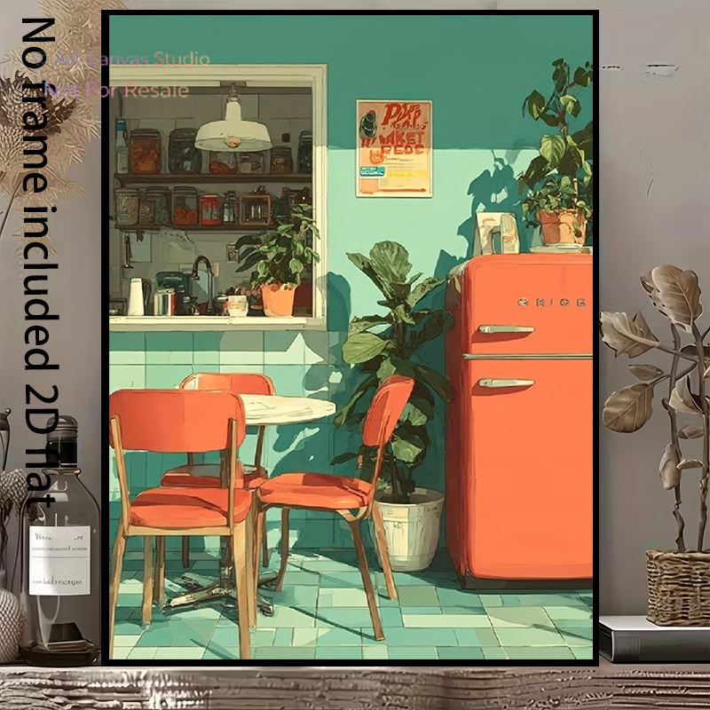 Vertical Planter - Tableau sur toile 2D plat, 1