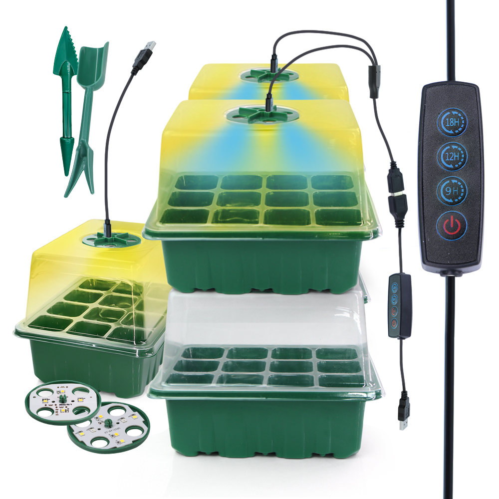Seed Starter Tray - Pots de pépinière LED avec lumière