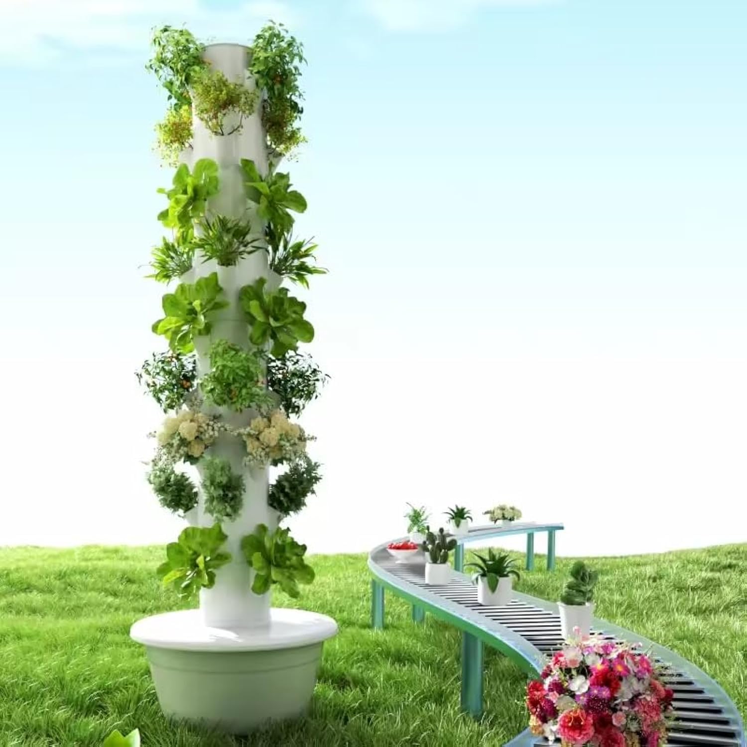 Vertical Planter - Tour de culture hydroponique verticale, tour