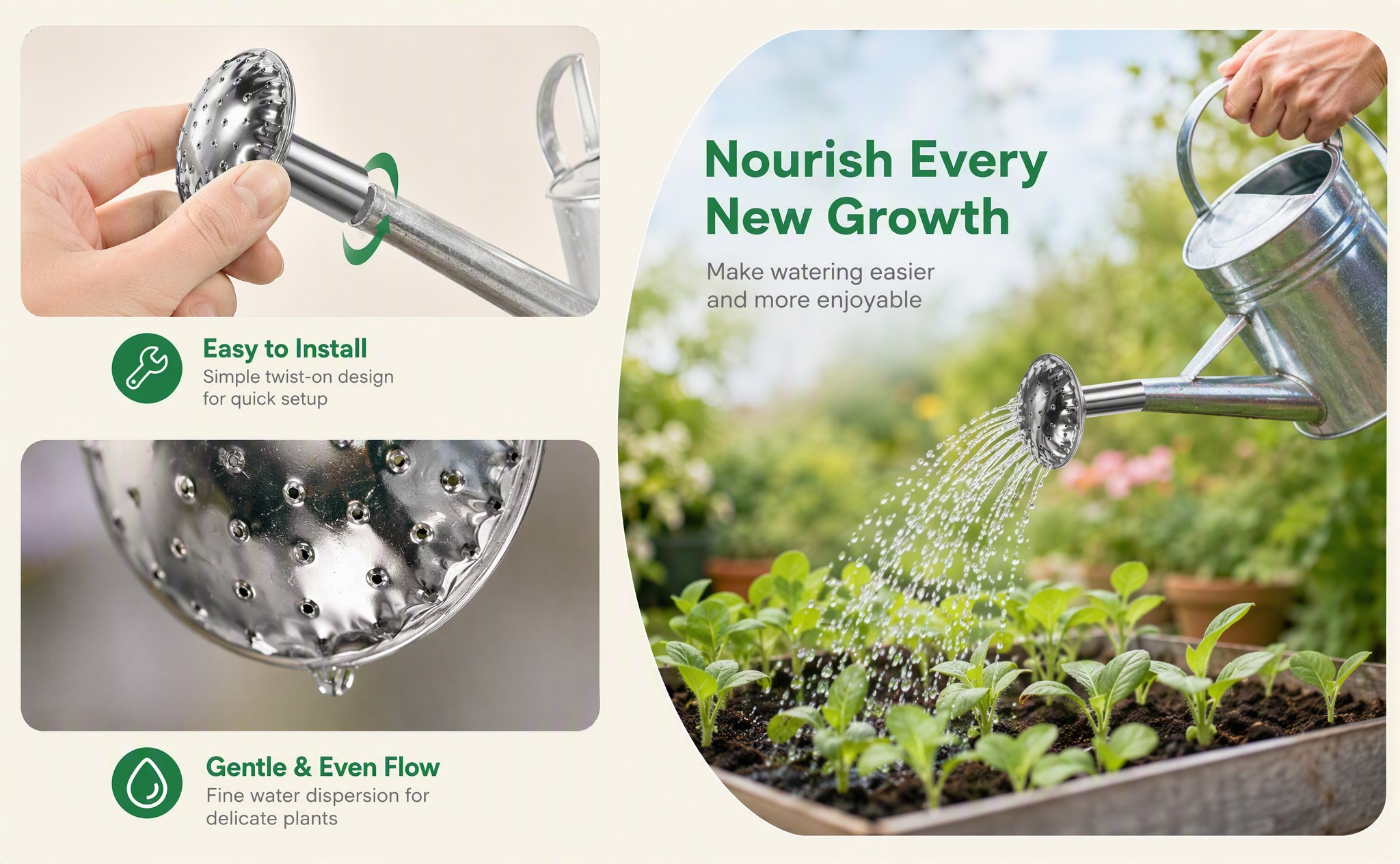 Tête de pulvérisateur en acier - Watering Can avis et prix